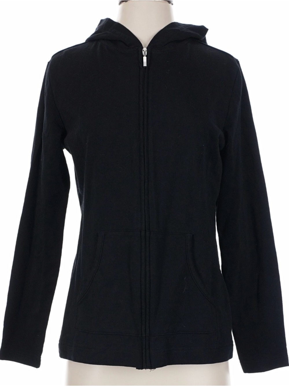 Karen Scott Sport Black Zip Up Hoodie Small and Medium Available Jacket